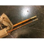 Angling interest: A 11" Dalesman The Windale fishing rod by Aspindale whole cane butt split cane