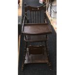 Edwardian high chair,