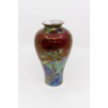 A Wilton Ware lustre glazed china baluster shaped vase,