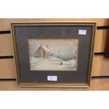 A pair of paintings, an oil seascape by AJ Braydon (1923) of of Seasborough, oil on board,