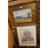 Four early 20th Century water colours of country scenes