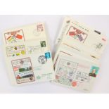 One bag of First Day Covers (FDCs), European Cup, F.A. Cup and League Cup interest.