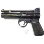 Webley "Junior" .177 cal air pistol. Numbered 1661. Much original painted finish remains.