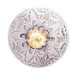 A Scottish silver and quartz brooch,