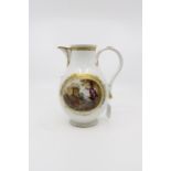 A Meissen coffee pot, circa 1760 of baluster form,