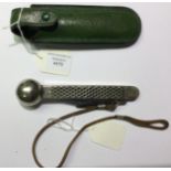 Angling interest: A Gucci green leather cased Puma Anglers knife/priest/balance.