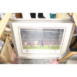 ASTON VILLA: A framed Aston Villa v.