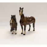 J Beswick bay horse and Shetland pony