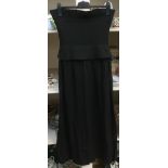 A Karl Lagerfeld black cocktail dress, made in France (1980-90s) size 42,