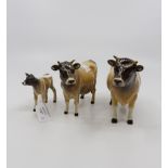 J Beswick Jersey cows, bull,