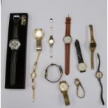 Collection of men's and ladies wrist watches,