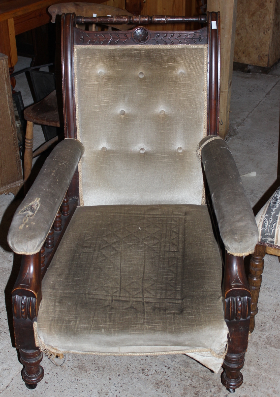 A harlequin set of nine late Victorian dining chairs, - Image 2 of 2