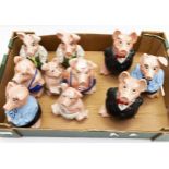 Two sets of Natwest Pig Savings Banks (one box)