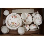 25 pieces of Royal Crown Derby china Posies pattern