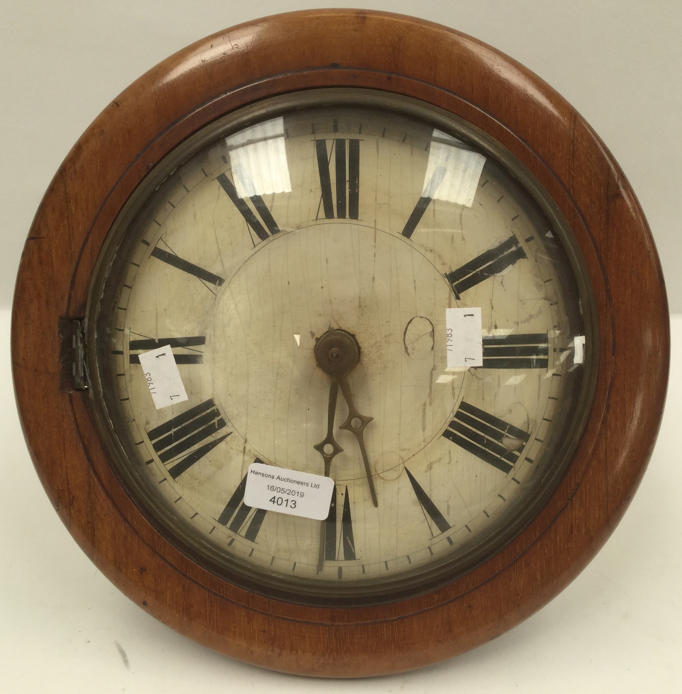 A Victorian wall clock