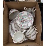 An Aynsley Indian Tree pattern part tea set, comprising six cups, six saucers, bread plate,