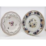 A Derby soup plate, circa 1780 (repaired),