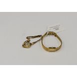 A 9ct gold ladies bracelet, Regency, 17 jewels, total gross weight approx 8.