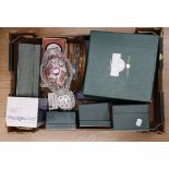 Boxed Haddon Hall Minton fruit bowl and four other pieces, a Coalport boxed miniature tea service,