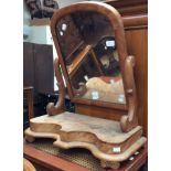 A Victorian dressing table mirror.