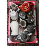 Collection of late 19th Century and early 20th Century water jugs and tea pots