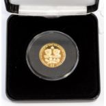 Tristan da Cunha, The Queen and Prince Philip 90th and 95th Birthdays 2016 gold proof £1 coin,