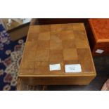 19th Century bone chessmen in box,