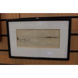 Four watercolours, washes and etchings by by Frank Short,