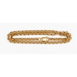 A 9ct gold curb link chain necklace, length approx 16'',