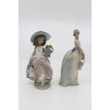 Lladro Collectors Society figure, young lady and another,