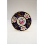 A Royal Crown Derby C Gresley hand painted cabinet plate, depicting rose still life's,