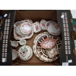 Collection of Royal Crown Derby Posie pattern with 1128 plate and goblet