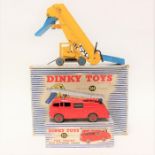 Dinky: A boxed Dinky Toys, 955 Fire Engine with Extending Ladder, Fire Engine numbered 555, together
