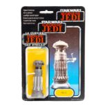 Star Wars: A carded Star Wars: Return of the Jedi, tri-logo, 'FX-7', 3 3/4" figure, carded and