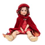 Armand Marseille: A bisque head doll, marked to neck, 'A 1 1/2 M, 390 Germany', jointed, open and