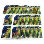 Star Wars: A collection of assorted carded Star Wars: The Power of the Force figures, to include: