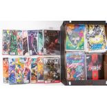 Comics: One box of assorted comics to include: 'Marvel Cable', 'Cat Woman', 'Captain Carrot', '