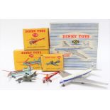 Dinky: A boxed Dinky Toys, 702 D.H. Comet Airliner, missing inner packing, together with a boxed '
