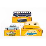 Dinky: Three boxed Dinky Toys vehicles to comprise: a Triumph Herald, 189, yellow picture box,