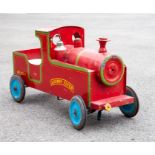 Leeway: A sit on, child's pedal train, Leeway, possibly 1950's or 1960's, 108cm length approx.