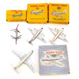 Dinky: A collection of four boxed Dinky Toys aircraft vehicles to comprise: D.H. Comet Airliner,