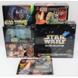 Star Wars: A box of assorted Star Wars boxed toys to include: Action Collection 'Wedge Antilles &