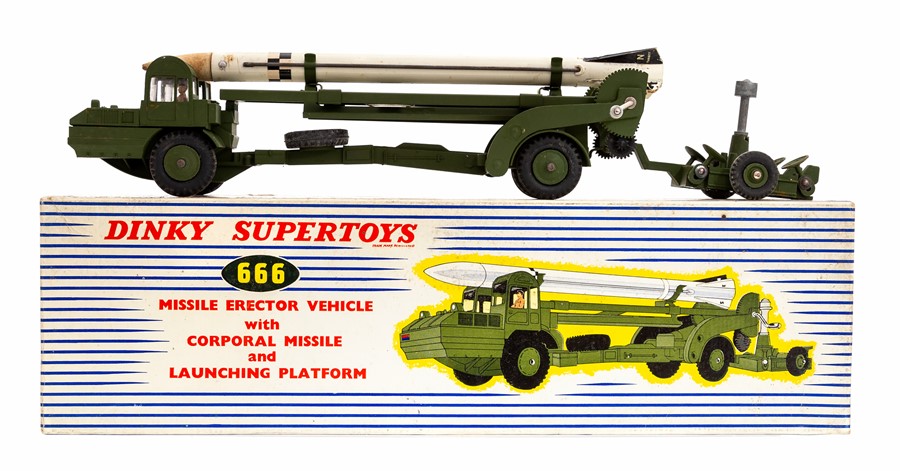 Dinky: A boxed Dinky Supertoys, Missile Erector Vehicle with Corporal Missile and Launching