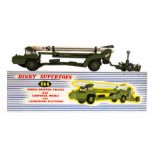 Dinky: A boxed Dinky Supertoys, Missile Erector Vehicle with Corporal Missile and Launching