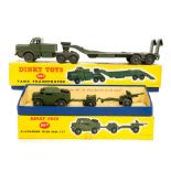 Dinky: A boxed Dinky Toys, 697 25-Pounder Field Gun Set, together with a boxed Dinky Toys, 660