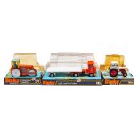 Dinky: Three boxed Dinky Toys vehicles to comprise: Aveling-Barford Diesel Roller 279, David Brown