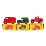Dinky: Three boxed Dinky Toys vehicles to comprise: a Mersey Tunnel Police Van, 255, red body,