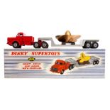 Dinky: A boxed Dinky Supertoys, Mighty Antar Low Loader with Propeller, 986, red cab, grey