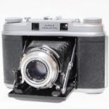 Agfa: A cased Agfa Super Isolette Folding Camera, Agfa Solinar lens 1:3.5 75mm U12982, bellows