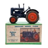 Britains: A boxed Britains, Fordson Major Tractor, 128F, box as found.